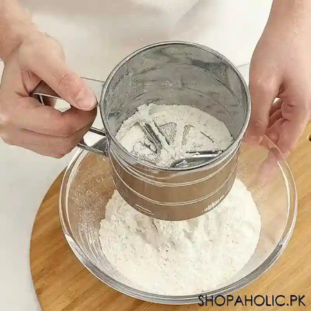 hand press flour sieve filter image4