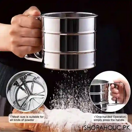 hand press flour sieve filter main image