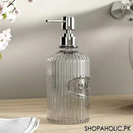 hand sanitizer glass bottle 500ml main image