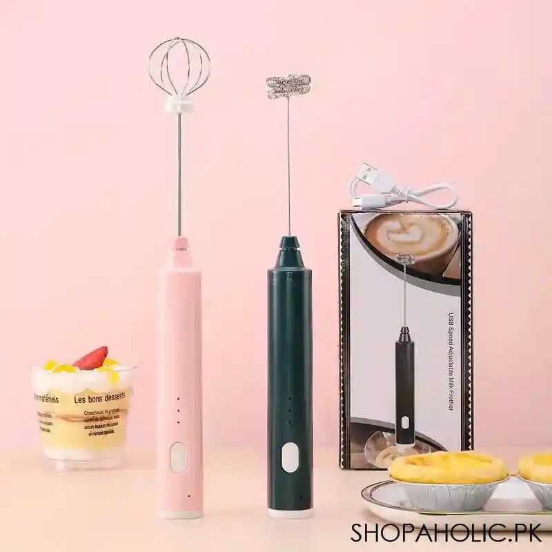 2 in 1 Rechargeable Handheld Frother Egg & Coffee Beater
