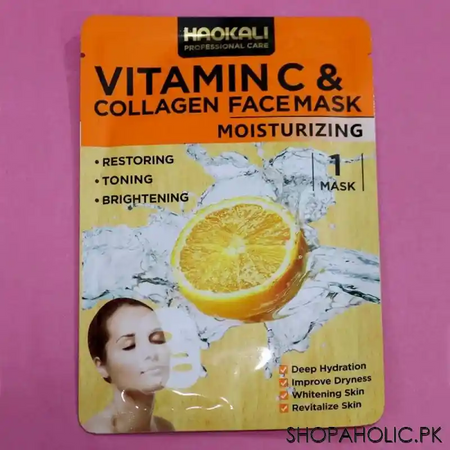 haokali vitamin c and collagen face mask main image
