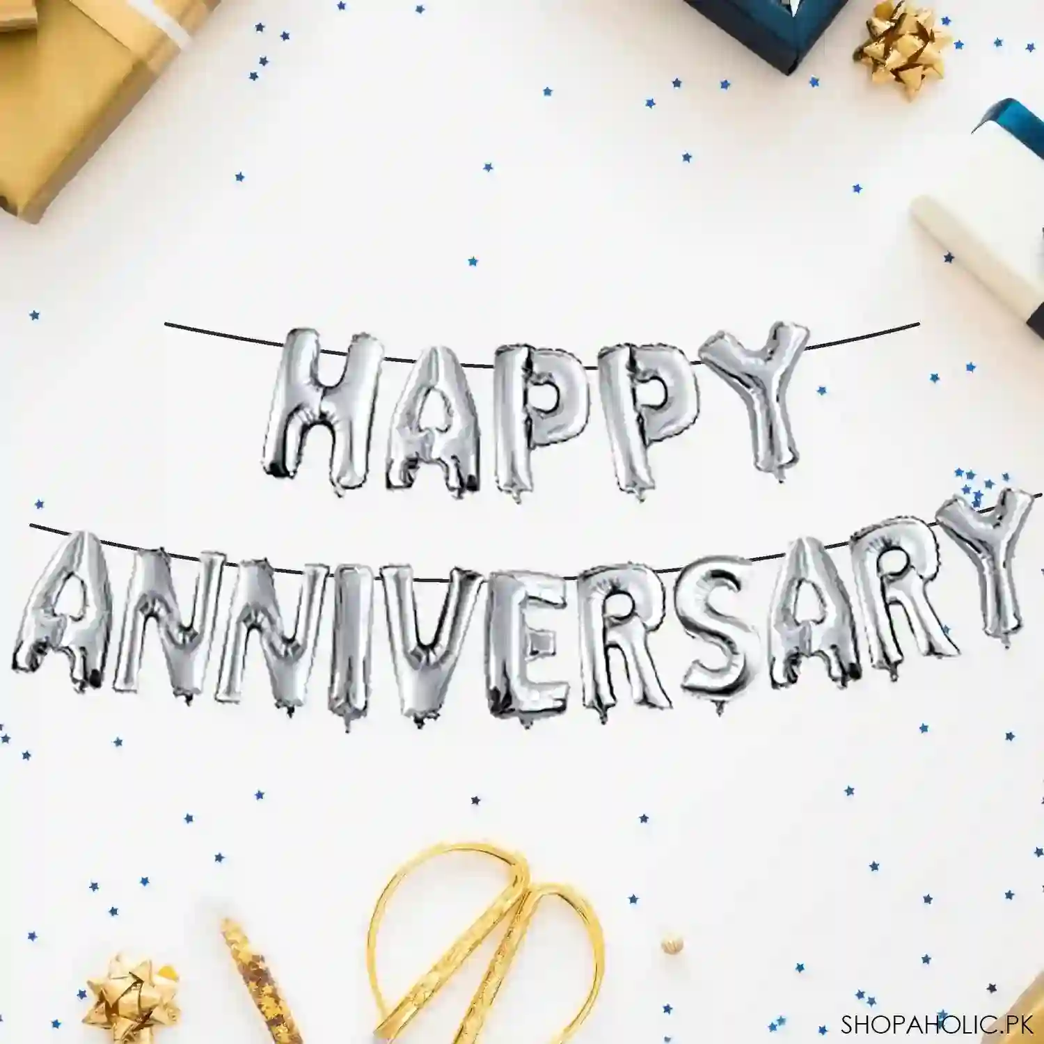 happy anniversary foil balloons main image