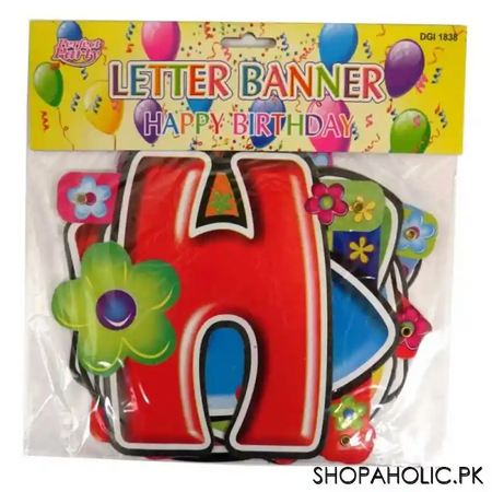 happy birthday carboard hanging banner main image