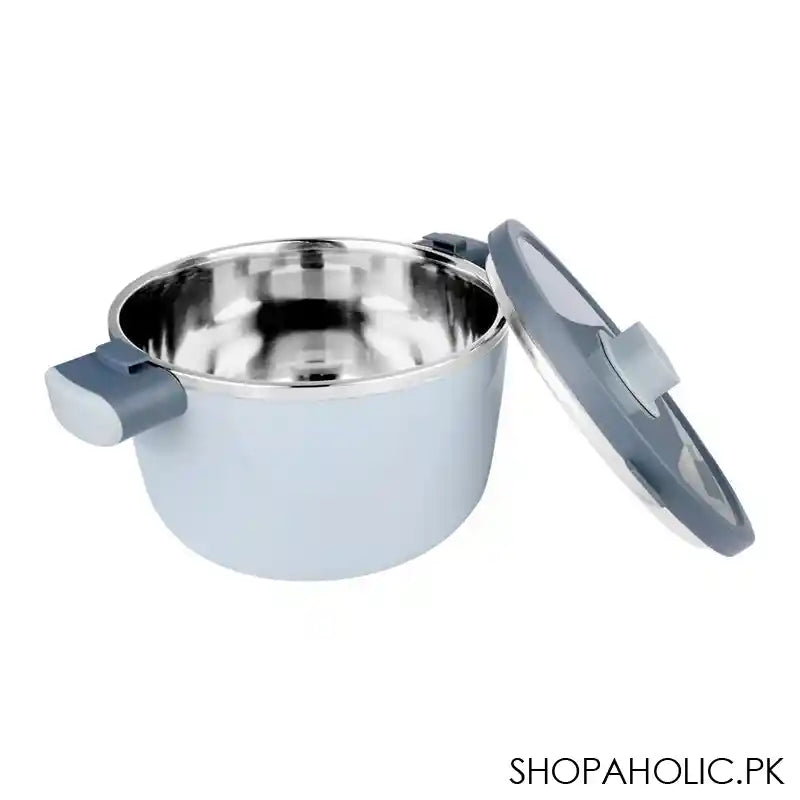 Happy Ware Forte Warmer Pot With Twist-Lock Lid, 1.8 Liter Capacity, 9.8in x 7.1in x 5.3in, Grey, SU-647 - Image 2
