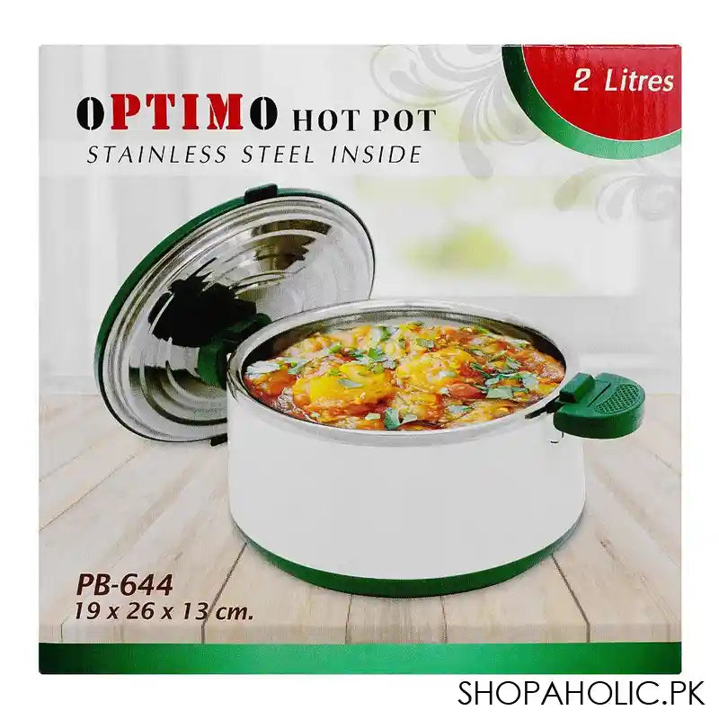 Happy Ware Hot Pot With Lockable LID, 2.5 Liter Capacity, Stainless Steel Inside, 7.5in x 10.2in x 5.1in, Blue, SU-644 - Image 4
