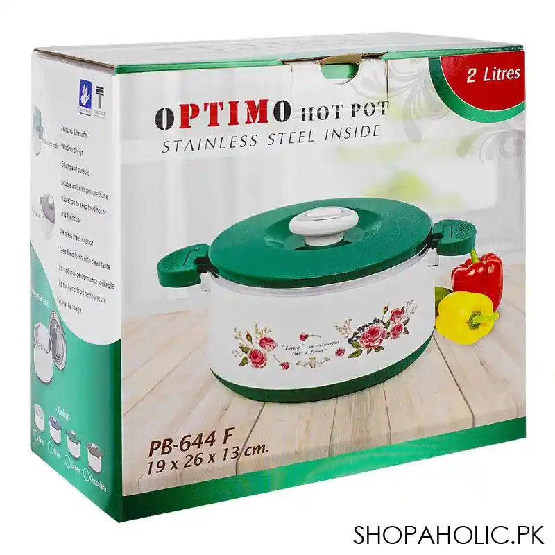 Happy Ware Hot Pot With Lockable LID, 2.5 Liter Capacity, Stainless Steel Inside, 7.5in x 10.2in x 5.1in, Blue, SU-644 - Image 3