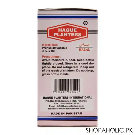 haque planters sweet almond oil, 30ml image4