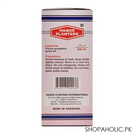 haque planters sweet almond oil, 60ml image4