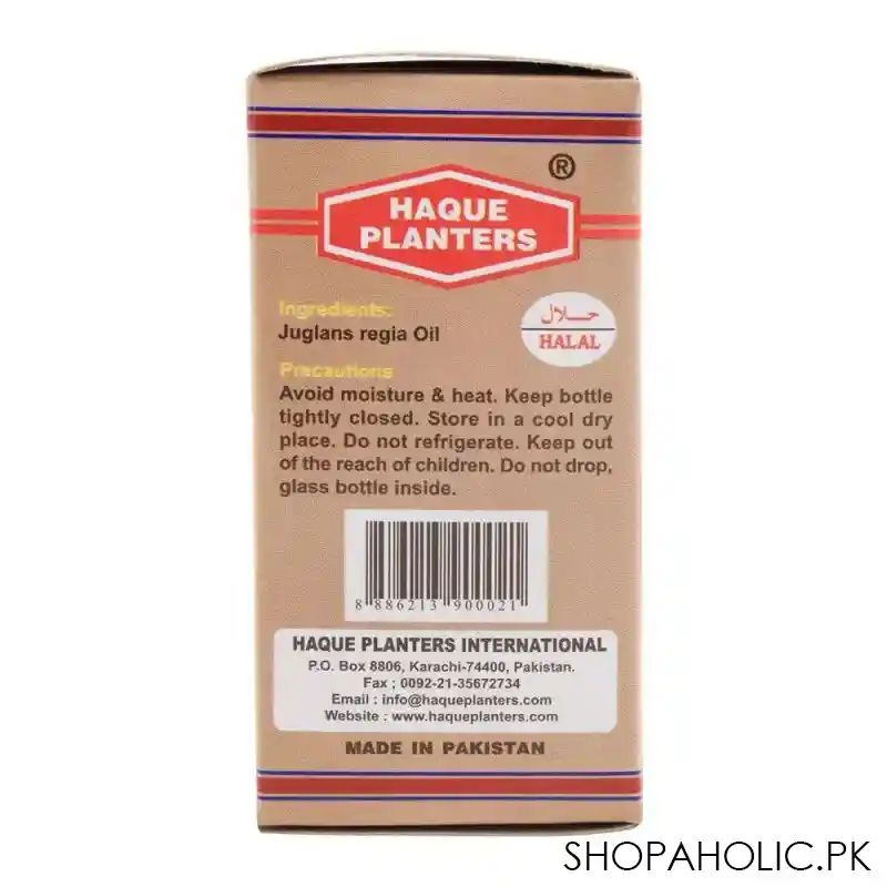 haque planters walnut oil, 30ml image4