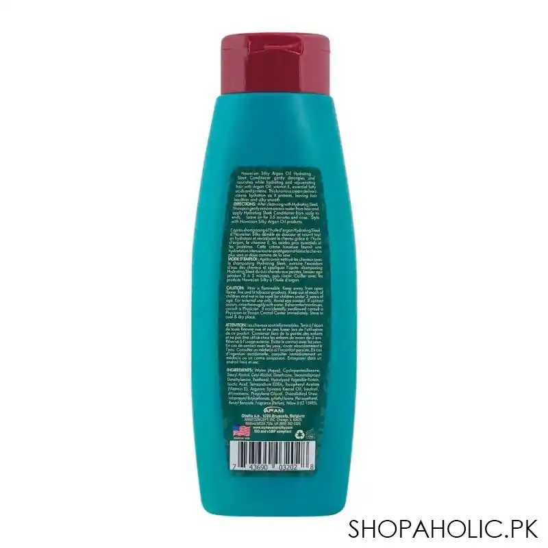 hawaiian silky argan oil hydrating sleek conditioner, 414ml image2