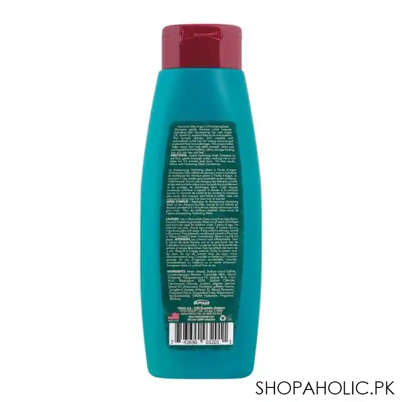 hawaiian silky argan oil hydrating sleek shampoo, 414ml image2