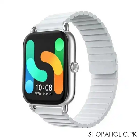 haylou men's haylou rs4 plus smart watch silver, ls11 image2