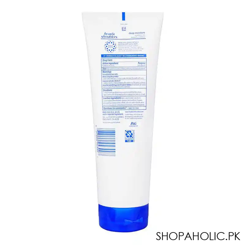 Head & Shoulder Deep Moisture Anti-Dandruff Daily Hair & Scalp Conditioner, Pyrithione Zinc, 315ml - Image 2