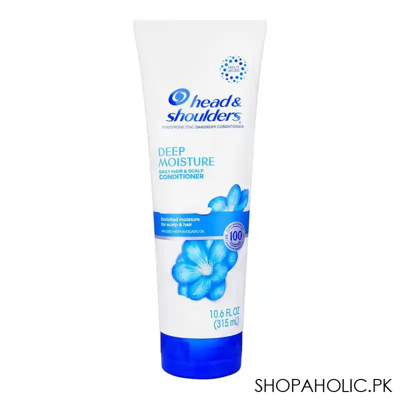 Head & Shoulder Deep Moisture Anti-Dandruff Daily Hair & Scalp Conditioner, Pyrithione Zinc, 315ml - Main Image