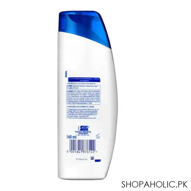 head & shoulders 2 in 1 classic clean anti dandruff shampoo + conditioner, 360ml image2