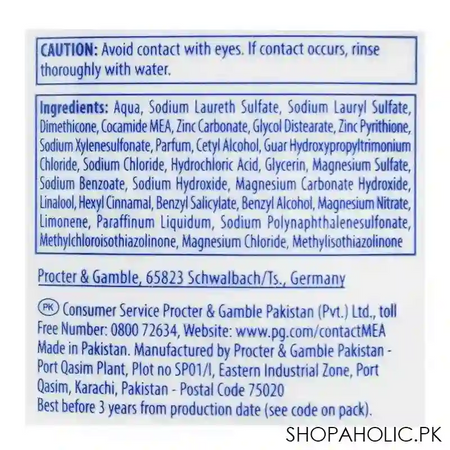 head & shoulders 2 in 1 smooth & silky anti dandruff shampoo + conditioner, 360ml image3