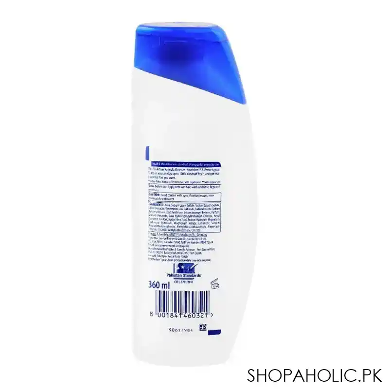 head & shoulders classic clean anti dandruff shampoo, 360ml image2