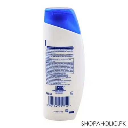 head & shoulders classic clean anti dandruff shampoo, for normal hair, 185ml image2