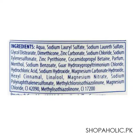 head & shoulders menthol refresh anti dandruff shampoo 185ml image3