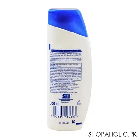 head & shoulders menthol refresh anti dandruff shampoo, 360ml image2