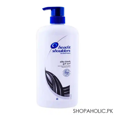 head & shoulders silky black anti dandruff shampoo 1000ml main image