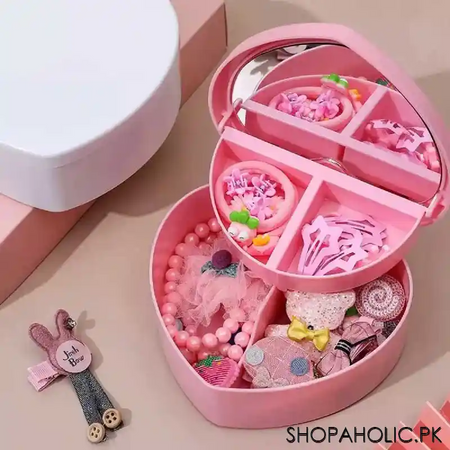 heart shaped jewelry storage box with mirror image5