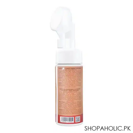 hemani expert insta bright vitamin c & hyaluronic acid foaming face wash, 150ml image2