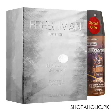 hemani freshman pour homme eau de toilette, for men, 100ml main image