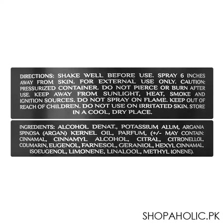 Hemani Squad, No Gas Wild Deodorant, Body Spray, Eau De Parfum, For Men & Women, 150ml - Image 2