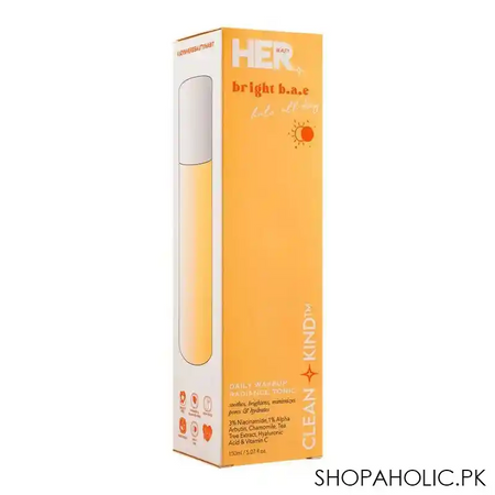 her beauty bright b.a.e halo all day daily wakeup radiance tonic, 150ml image2