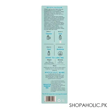 her beauty goodnight glow dull to dew power blend exfoliating tonic, 150ml image3