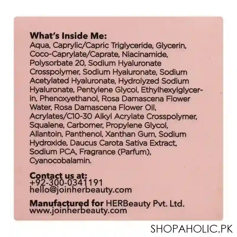 her beauty skin drink mega hydrating rose essence 2 in 1 toner + moisturizer, 120ml image5