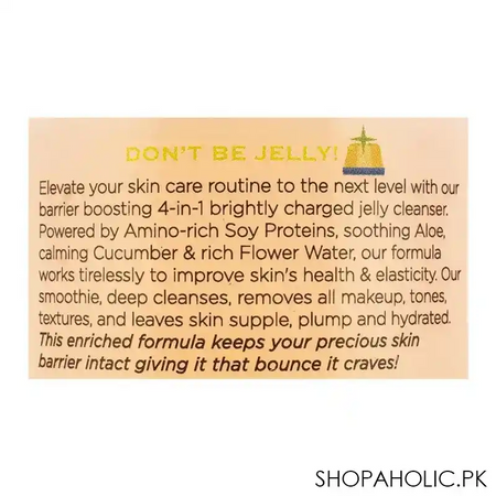her beauty soy smoothie 4 in 1 brightly charged jelly cleanser, 200ml image4