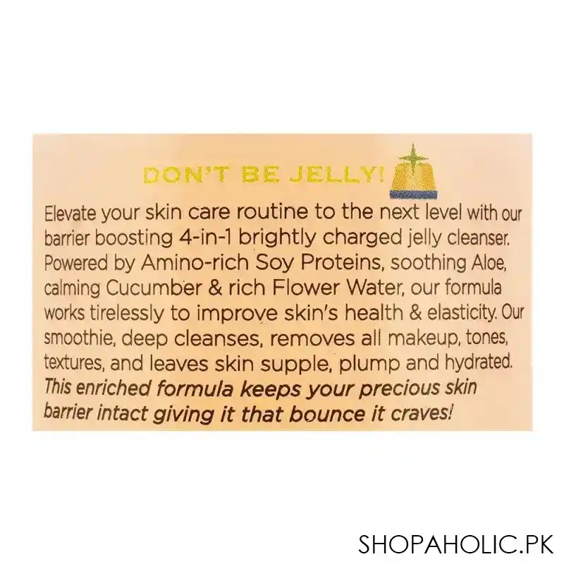 her beauty soy smoothie 4 in 1 brightly charged jelly cleanser, 200ml image4