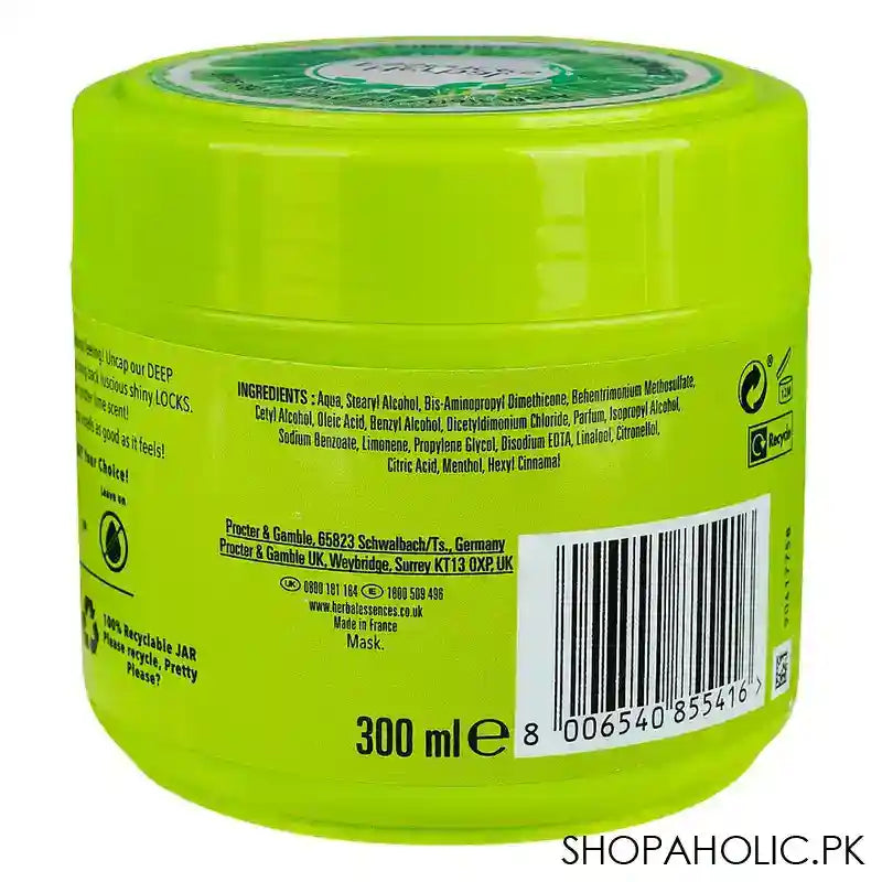 Herbal Essence Dazzling Shine Hair Mask With Lime Scent, Cruelty Free, 300ml - Image 3