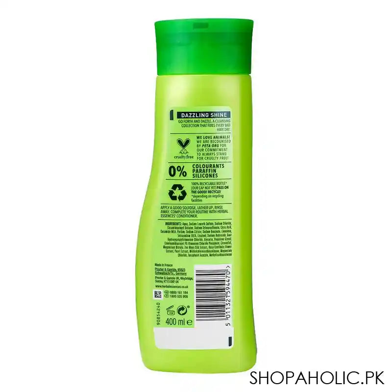 Herbal Essences Dazzling Shine Lime Essences Shampoo, 400ml - Image 3