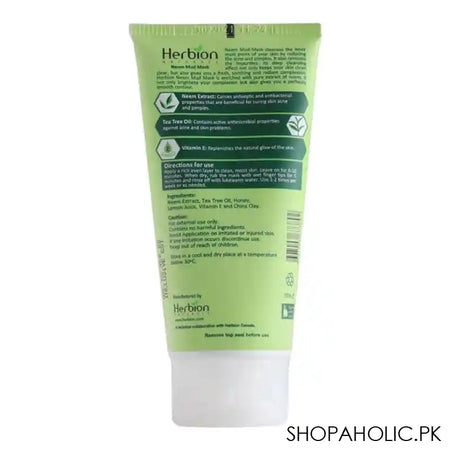 Herbion Naturals Neem Mud Mask, For All Skin Types, 100ml - Main Image