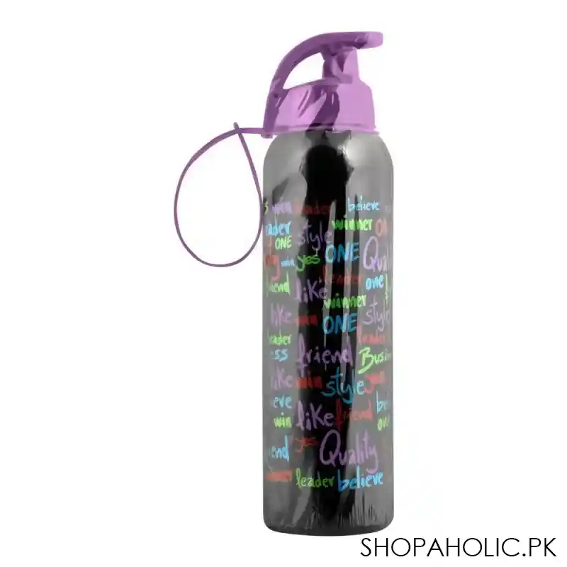 herevin alphabets patterned water bottle main image