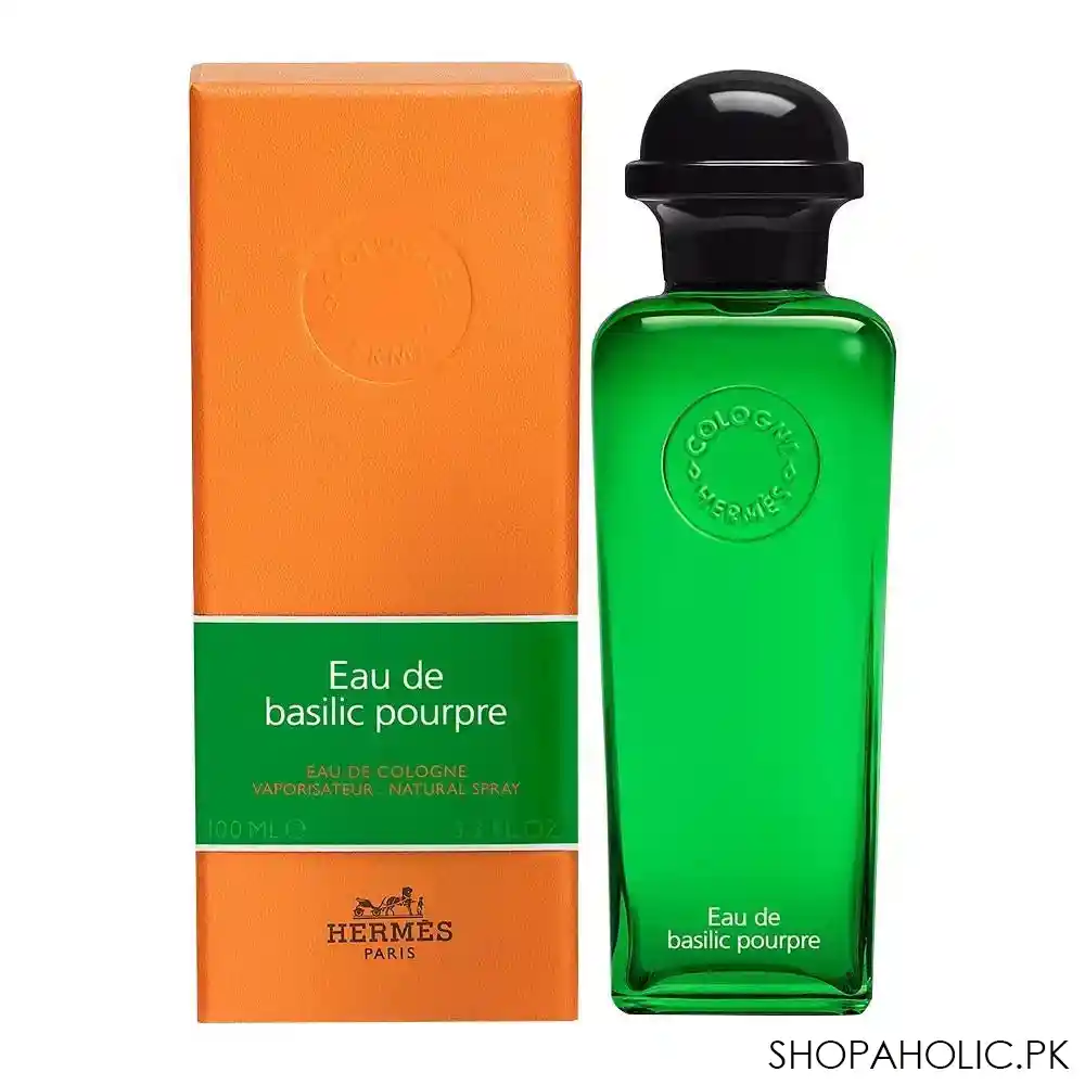 hermes basilic pourpre eau de cologne, for men & women, 100ml image2