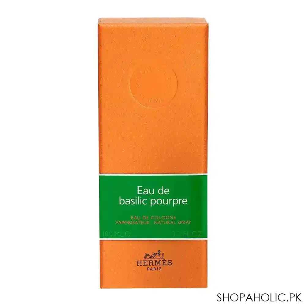 hermes basilic pourpre eau de cologne, for men & women, 100ml image3