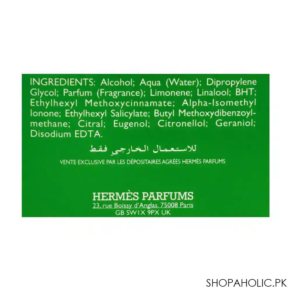 hermes basilic pourpre eau de cologne, for men & women, 100ml image4