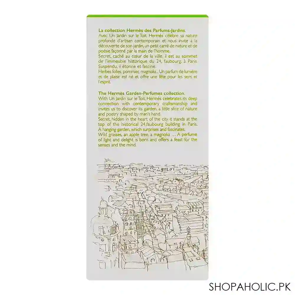 hermes un jardin sur le toit eau de toilette, for women, 100ml image3