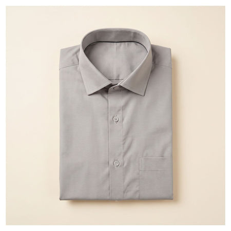 Basix Men's Signature Shirt, Double Grey, Ds-023 - Image 3