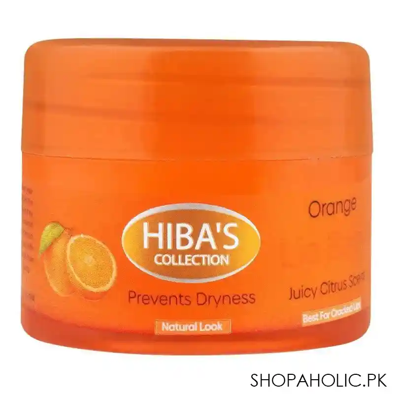 hiba pack orange lip balm, best for cracked lips, 15ml main image