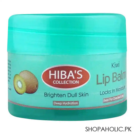 Hiba's Collection Kiwi Lip Balm, Best For Cracked Lips, 15ml - Main Image