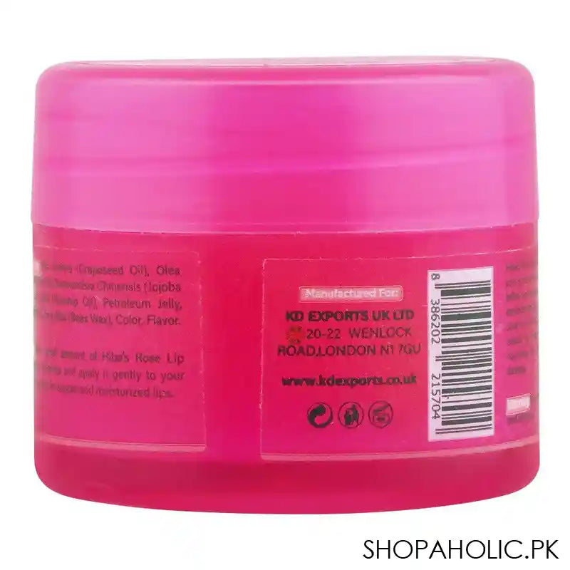 Hiba's Collection Rose Lip Balm, Best For Cracked Lips, 15ml - Image 2