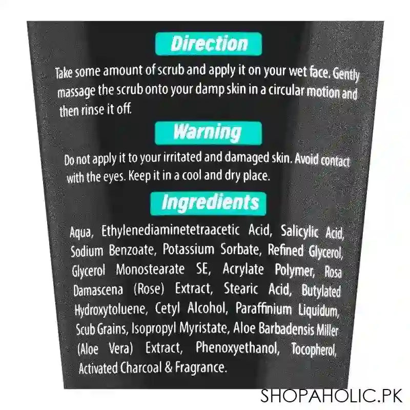 hiba's collection blackhead clearing scrub, for all skin types, 150ml image3