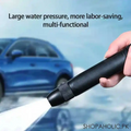 High-Pressure Metal Brass Adjustable Nozzle Water Spray Gun for Car Wash and Home Gardening Tool