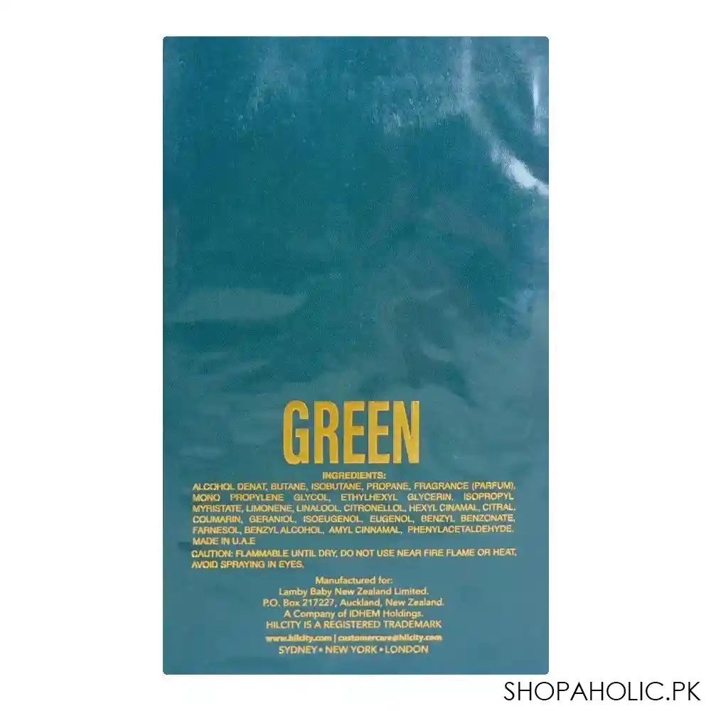 hil city green pour homme eau de parfum, for men, 100ml image2