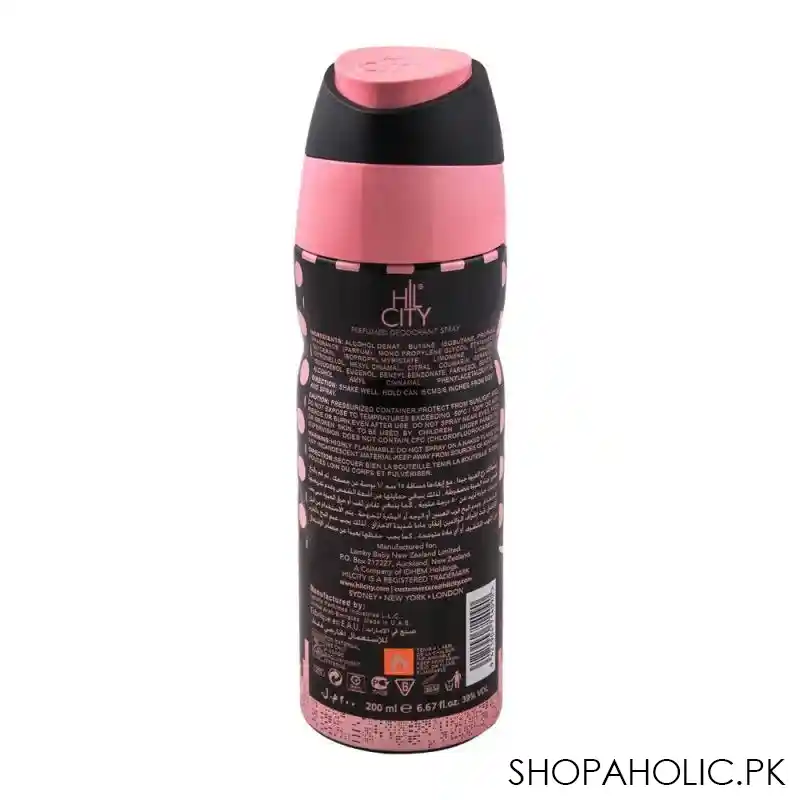 hil city ola pink women deodorant body spray, 200ml image2